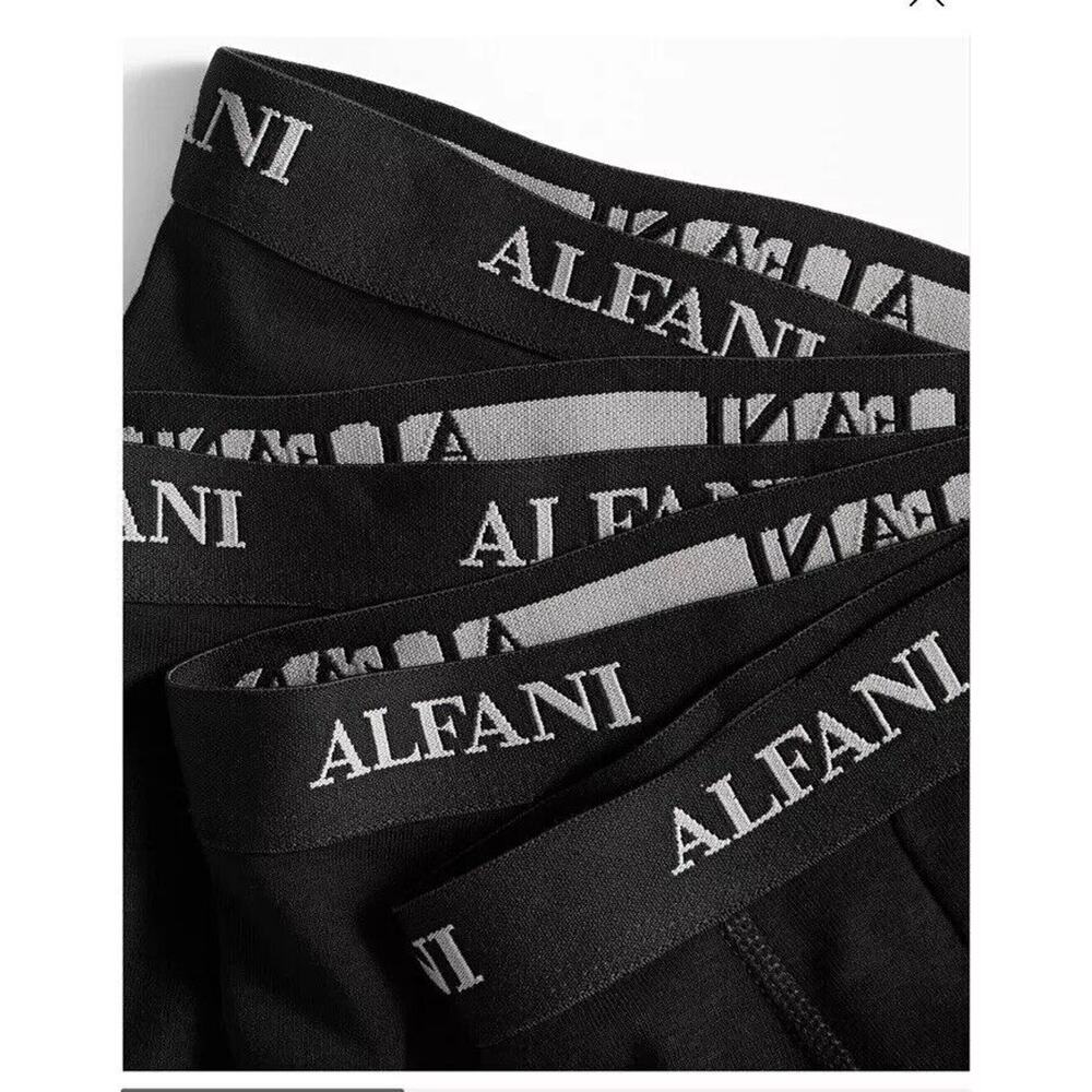 Alfani Men's 4-Pk. Moisture-Wicking Cotton Trunks / Black Size XXL